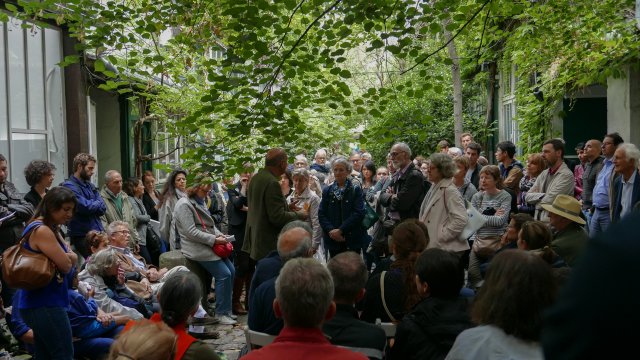 Le réalisateur Éric Darmon lors de la Journée du Patrimoine à la Villa Vassilieff